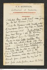 Nachlass Franz Steindachner, Brief von H. K. Morrison an Franz Steindachner (15.01.1879), Inv.Nr. 350.02, Seite 3
